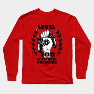 level 100 days of school unlocked Long Sleeve T-Shirt